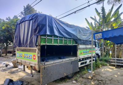 May bạt xe tải theo yêu cầu tại Cơ sở Mui bạt Tấn Hảo