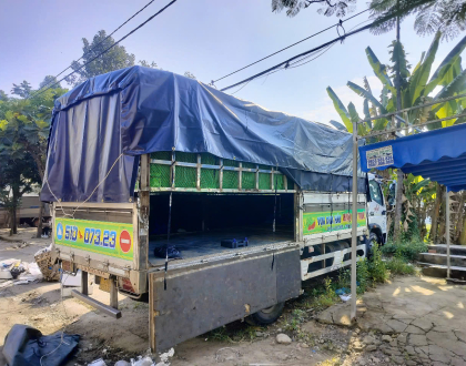 May bạt xe tải theo yêu cầu tại Cơ sở Mui bạt Tấn Hảo